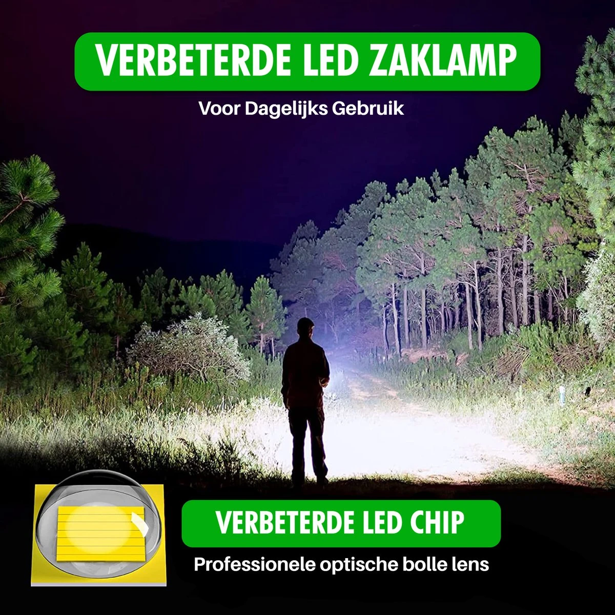 Travelhawk Zaklamp - Zaklamp Led - Zaklamp Militaire - 1000 Lumen - Waterproof - Zwart - 2 Stuks 3 Travelhawk Zaklamp - Zaklamp Led - Zaklamp Militaire - 1000 Lumen - Waterproof - Zwart - 2 Stuks - Afbeelding 3