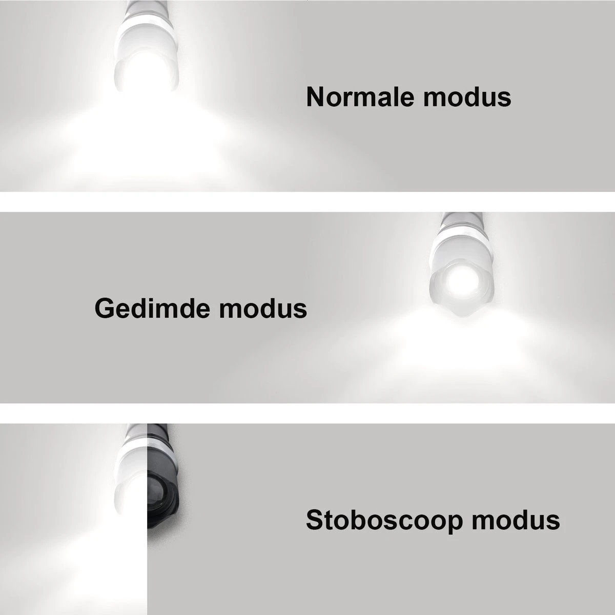 Zaklamp Set - Militaire Zaklamp LED - Zoom En Stroboscoop Functies - Waterdicht - 2 Stuks 6 Zaklamp Set - Militaire Zaklamp LED - Zoom En Stroboscoop Functies - Waterdicht - 2 Stuks - Afbeelding 6