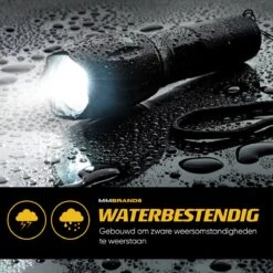 MM Brands Zaklamp - Militaire Schijnwerper - LED Zaklamp - Ook Voor Kinderen - Waterproof - 800 Lumen - 1km - 5 Standen - 2x -Kampeeruitrusting 1200x1200 1458