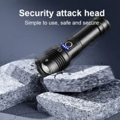 Qaweinuo - Led Zaklamp - XHP220 - Usb Oplaadbare Zaklamp - Nieuwe High Power Led Zaklamp - Militaire Zaklamp - 700 Meter Bereik -Kampeeruitrusting 1200x1200 1494