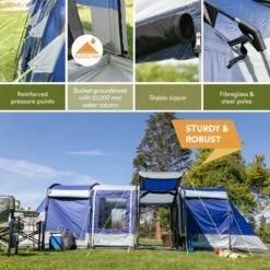 Skandika Montana 8 Tent – Tunneltenten – 8 Persoons Tent – Campingtent – 200 Cm Stahoogte – 2-4 Slaapcabines - Muggengaas – Familietent – 4 Ingangen – 700 X 310 X 200 Cm (L X B X H) - 5000 Mm Waterkolom – Outdoor, Camping – Kamperen – Blauw 14 Skandika Montana 8 Tent – Tunneltenten – 8 Persoons Tent – Campingtent – 200 Cm Stahoogte – 2-4 Slaapcabines - Muggengaas – Familietent – 4 Ingangen – 700 X 310 X 200 Cm (L X B X H) - 5000 Mm Waterkolom – Outdoor, Camping – Kamperen – Blauw -Kampeeruitrusting 1200x1200 169