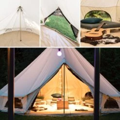 Skandika Tipii 400 Canvas Tent – Tipi-tenten – 8 Persoons Familietent - Campingtent – Muggengaas – 250 Cm Stahoogte – 400 Cm Diameter – 4000 Mm Waterkolom – Indische Tent, Partytent, Festivaltent – Outdoor, Camping, Tuin – Kamperen – Wit -Kampeeruitrusting 1200x1200 183