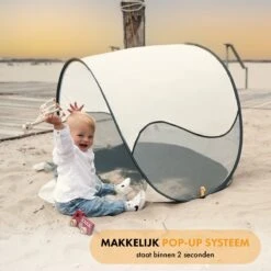 Deryan Luxe Pop Up Strandtent - Anti-UV 50+ - Cream -Kampeeruitrusting 1200x1200 217
