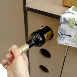 Camper Keuken MDF - Linkerkant EU - Inclusief Kledingstang + Wijnrek - Onbewerkt - Inbouw Kasten Inrichting Kampeerauto Caravan -Kampeeruitrusting 1200x1200 237