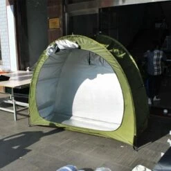 Merkloos Fietstent, Beschermhoes Fietsenschuur, Tent Voor Camping In De Open Lucht-groen 200*80*165CM -Kampeeruitrusting 1200x1200 28