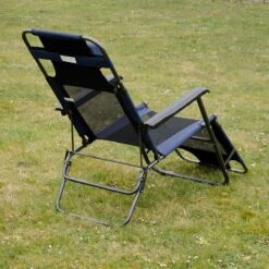 Ligstoel 180x60cm - Opvouwbaar Campingstoel Ligbed Strandstoel Tuinstoel Vouwligstoel Blauw -Kampeeruitrusting 1200x1200 317
