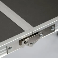 Aluminium Kampeertafel 120x60cm - Campingtafel Inklapbaar - 3-voudig Verstelbare Vouwtafel Antraciet -Kampeeruitrusting 1200x1200 335