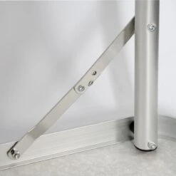 Aluminium Kampeertafel 120x60cm - Campingtafel Inklapbaar - 3-voudig Verstelbare Vouwtafel Antraciet -Kampeeruitrusting 1200x1200 338