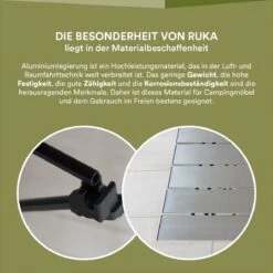 Skandika Ruka S Kleine Campingtafel – Campingtafels - Aluminium Campingtafel, Opvouwbaar, Zeer Licht, Eenvoudig Te Monteren, Stabiele Standaard - Opvouwtafel Voor Kamperen, Tenten Wandelen, Reizen, Thuis, Tuin – Tot Max. 20 Kg. - Grijs -Kampeeruitrusting 1200x1200 345
