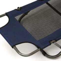 Ligstoel 155x60cm - Opvouwbaar Campingstoel Ligbed Strandstoel Tuinstoel Vouwligstoel Blauw -Kampeeruitrusting 1200x1200 368