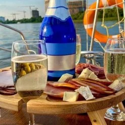 Merkloos Opvouwbare Draagbare Picknicktafel, Outdoor Opvouwbare Lichtgewicht Kampeertafel 30,5 Cm Kleine Houten Wijnpicknicktafel Voor Feest, Strand, Tuin, Camping, Barbecue, Reizen -Kampeeruitrusting 1200x1200 377