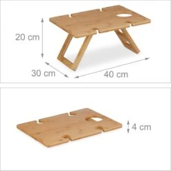 Relaxdays Opvouwbare Picknick Wijntafel - 4 Wijnglazenhouders - Bamboe Dienbladtafel Klein 10 Relaxdays Opvouwbare Picknick Wijntafel - 4 Wijnglazenhouders - Bamboe Dienbladtafel Klein -Kampeeruitrusting 1200x1200 419