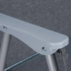 Relaxdays Strandstoel Opvouwbaar - Set Van 2 - Lage Campingstoel - Kampeerstoel Leuning - Grijs -Kampeeruitrusting 1200x1200 508