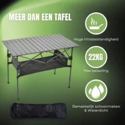 Campingtafel Inklapbaar En Opvouwbaar - Kampeertafel - Lichtgewicht Hittebestendig -Kampeeruitrusting 1200x1200 579