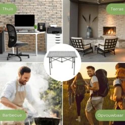 Campingtafel Inklapbaar En Opvouwbaar - Kampeertafel - Lichtgewicht Hittebestendig -Kampeeruitrusting 1200x1200 582