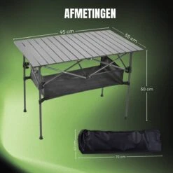 Campingtafel Inklapbaar En Opvouwbaar - Kampeertafel - Lichtgewicht Hittebestendig -Kampeeruitrusting 1200x1200 583