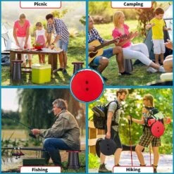 Kampeerkruk - Uitschuifbare Kruk - Rood/Zwart- Tot 120 Kg - Travel Stool - Opvouwbare Campingkruk - Inklapbaar Krukje - Telescopische Kruk - Camping - Outdoor 15 Kampeerkruk - Uitschuifbare Kruk - Rood/Zwart- Tot 120 Kg - Travel Stool - Opvouwbare Campingkruk - Inklapbaar Krukje - Telescopische Kruk - Camping - Outdoor -Kampeeruitrusting 1200x1200 605