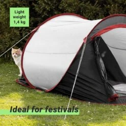 JEMIDI Tweepersoons Pop-up Tent - Opgooitent, Werptent Voor 2 Personen - Ideaal Als Festivaltent Of Kampeertent - Verschillende Kleuren -Kampeeruitrusting 1200x1200 61