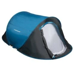 Dunlop Pop Up Tent 220 X 120 X 90 Cm - Grijs/ Blauw - 1 Persoons -Kampeeruitrusting 1200x1200 66