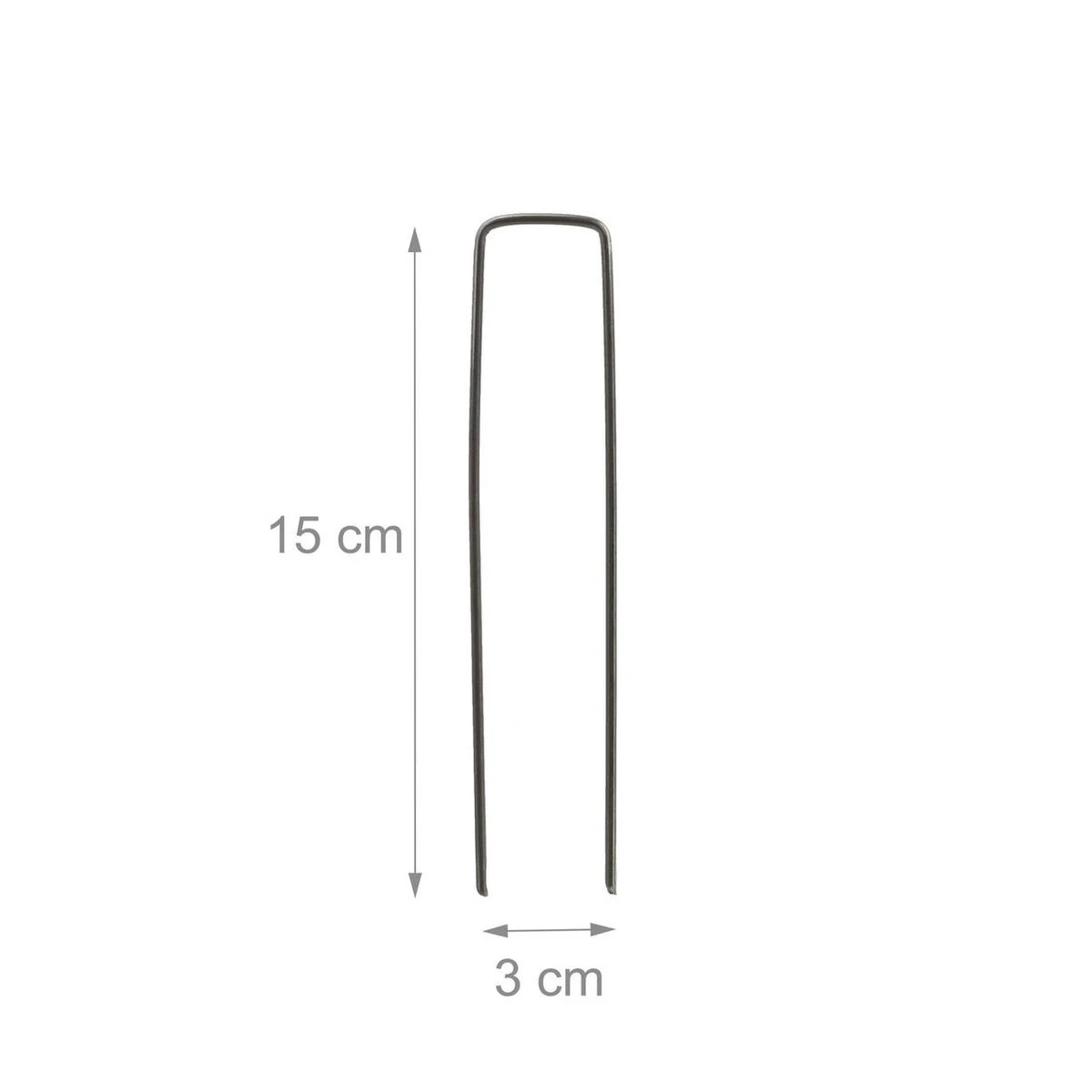 Relaxdays 200x Gronddoekpen - Grondanker - Haring - Gronddoekhaak - Grondhaken - 2mm 8 Relaxdays 200x Gronddoekpen - Grondanker - Haring - Gronddoekhaak - Grondhaken - 2mm - Afbeelding 8