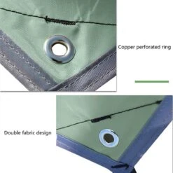 Merkloos TDR - Outdoor Draagbaar Zonnescherm Met Opbergtas - Waterdicht - Tarps Voor Kamperen 300 *300cm - 3-4 Personen -Leger Groen -Kampeeruitrusting 1200x1200 682