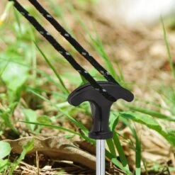 Relaxdays Tentharingen - Haringen - Schroefharingen - T-haring - 12 Stuks - Grondpennen - Zwart -Kampeeruitrusting 1200x1200 694