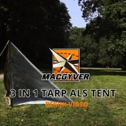 MacGyver® ‘3-in-1’ Tent | Tarp – Schaduwdoek – Hangmat | Strandtent | Outdoor-tent | Shelter | Vistent | 280 X 280 Cm | Camouflage | Waterdicht | Lichtgewicht -Kampeeruitrusting 1200x1200 704