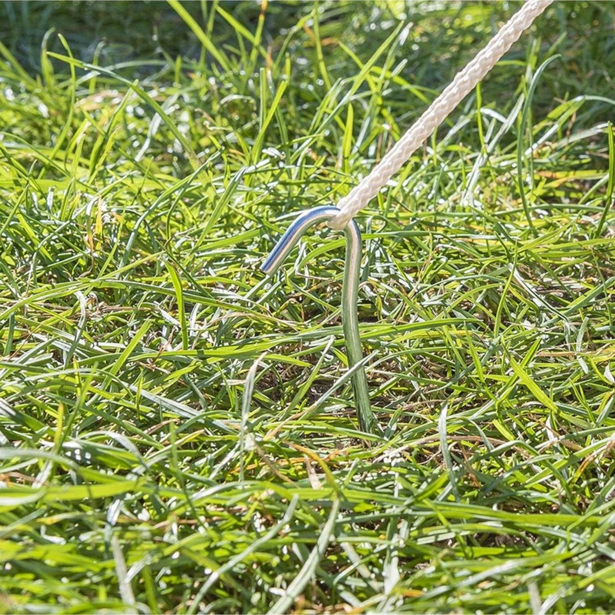 PROPLUS 10x Stuks Grondpennen/tentharingen Metaal Halfrond 30 Cm - Kampeer Artikelen Voor Tent Of Windscherm 4 PROPLUS 10x Stuks Grondpennen/tentharingen Metaal Halfrond 30 Cm - Kampeer Artikelen Voor Tent Of Windscherm - Afbeelding 4