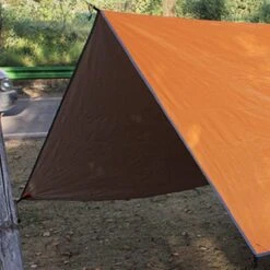 Merkloos TDR - Outdoor Draagbaar Zonnescherm Met Opbergtas - Waterdicht-SPF - Tarps Voor Kamperen300 * 300cm - 3-4Personen - Orange -Kampeeruitrusting 1200x1200 716