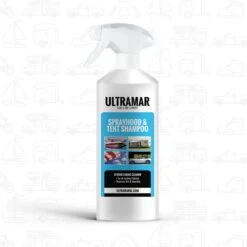 Ultramar - Sprayhood & Tent Shampoo - 1L - Tentdoekreiniger - Voor Bootkap, Tent, Cabriodak, Zonwering - Tentonderhoud - Bootonderhoud - Schoonmaakmiddel -Kampeeruitrusting 1200x1200 735