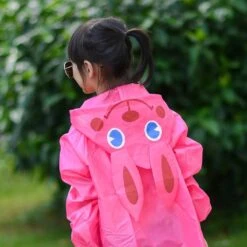 Poncho Regenponcho - Kinder Regenjas - Kinderjas - 4-6 Jaar - Regenjas - One Size - Roze Konijn -Kampeeruitrusting 1200x1200 814