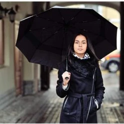 Volcan Stormparaplu Opvouwbaar - Stormparaplu's - Inklapbaar - Ø 105 Cm - Windproof Tot 100km P/u - Grote Paraplu - Automatisch - Zwart 15 Volcan Stormparaplu Opvouwbaar - Stormparaplu's - Inklapbaar - Ø 105 Cm - Windproof Tot 100km P/u - Grote Paraplu - Automatisch - Zwart -Kampeeruitrusting 1200x1200 825