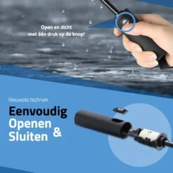 GOAT Outdoor® Stormparaplu - Paraplu - Opvouwbaar - Windproof Tot 100kmp/u - ⌀ 105 Cm - Paraplu - Zwart -Kampeeruitrusting 1200x1200 832