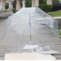 Merkloos Paraplu Doorzichtig - Winddichte Paraplu Regenbeschermende Paraplu Grote Doorzichtige Koepelparaplu Doorkijkparaplu Transparante Paraplu Met Lange Steel -Kampeeruitrusting 1200x1200 978