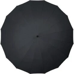 Falcone Herenparaplu Met Houten Stok - Ø 125 Cm - Zwart -Kampeeruitrusting 1200x1200 991