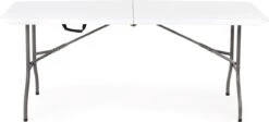 Inklapbare Tafel - Opklaptafel - 180x70x73,5 Cm - Wit -Kampeeruitrusting 1200x543