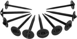 PROPLUS Pro Plus Grondzeilpen - Kunststof - Ø 7.5 X 90 Mm - Zwart - 10 Stuks