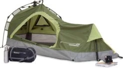 Where Tomorrow Solo Tent 225X100X57 Cm - Groen - 1 Persoons -Kampeeruitrusting 1200x661