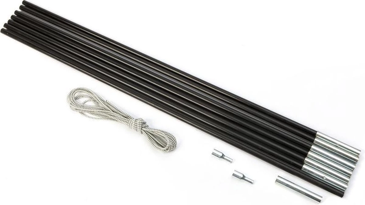 Bo-Camp - Tentstok - Vervangingsset - Boogstokken - 9.5 Mm - Fiberglas- Zwart 1 Bo-Camp - Tentstok - Vervangingsset - Boogstokken - 9.5 Mm - Fiberglas- Zwart