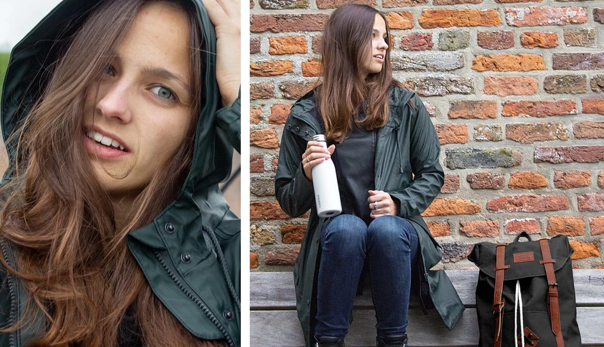 Ralka Regenjas Dames - Mizzle - Zwart - Maat 38 9 Ralka Regenjas Dames - Mizzle - Zwart - Maat 38 - Afbeelding 9