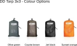 Tarp 3x3 – Olive Green -Kampeeruitrusting 1200x719 1