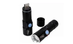 Creartix - Oplaadbare USB LED-zaklamp - Herlaadbare Flashlight Waterproof - 800 Lumen - Met Zoom - Waterbestendig - Zwart -Kampeeruitrusting 1200x724 2