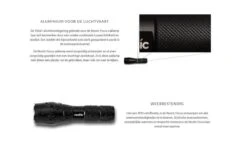 Noctic Focus Professionele Zaklamp Met Zoom - 500 Lumen - IPX5 Waterdicht En Schokbestendig -Kampeeruitrusting 1200x724 3