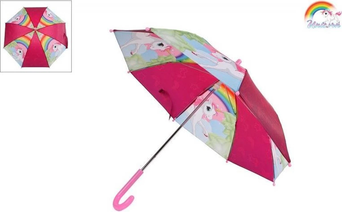 Unicorn Paraplu Unicorn Meisjes 70 Cm Polyester Roze 3 Unicorn Paraplu Unicorn Meisjes 70 Cm Polyester Roze - Afbeelding 3