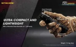 NiteCore Zaklamp P20i I-Generation- USB-C Oplaadbaar- 1800 Lumen- Zwart -Kampeeruitrusting 1200x750 4