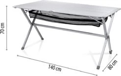 Campart Campingtafel XL TA-0806 - Opvouwbaar, Lichtgewicht En Met Verstelbare Poten - Kampeertafel Inklapbaar Inclusief Opbergtas - 140 X 80 X 70 Cm - Wit 25 Campart Campingtafel XL TA-0806 - Opvouwbaar, Lichtgewicht En Met Verstelbare Poten - Kampeertafel Inklapbaar Inclusief Opbergtas - 140 X 80 X 70 Cm - Wit -Kampeeruitrusting 1200x756 2
