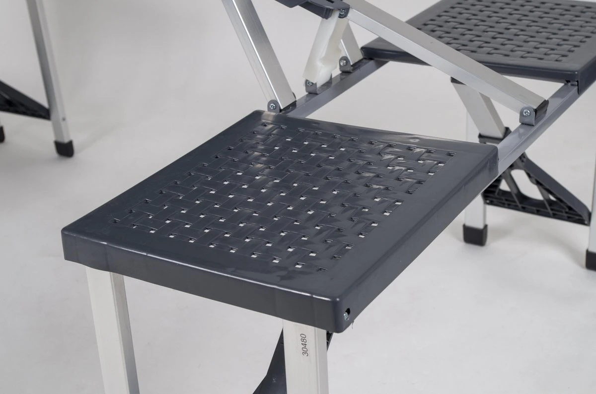 Bo-Camp Picknicktafel - Basic - Inklapbaar - Grijs 8 Bo-Camp Picknicktafel - Basic - Inklapbaar - Grijs - Afbeelding 8