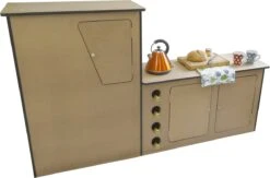 Camper Keuken MDF - Linkerkant EU - Inclusief Kledingstang + Wijnrek - Onbewerkt - Inbouw Kasten Inrichting Kampeerauto Caravan -Kampeeruitrusting 1200x794 6