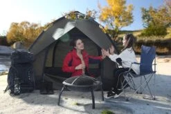 Set Van 2 Opvouwbare Campingstoelen, Klapstoelen Voor Buiten, Comfortabel, Met Armleuningen En Bekerhouders, Stabiel Frame, Draagvermogen 120 Kg - Blauw -Kampeeruitrusting 1200x800 102