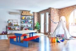 Merkloos Kinder Picknicktafel Met Parasol - Blauw 14 Merkloos Kinder Picknicktafel Met Parasol - Blauw -Kampeeruitrusting 1200x800 99